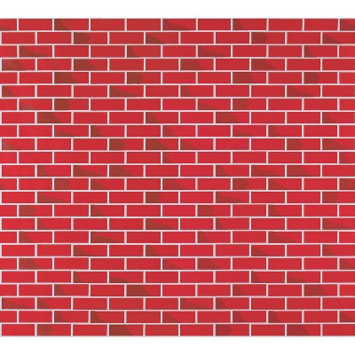 Corobuff® Corrugated Paper, Tu-Tone™ Brick, 48" x 12-1/2', 1 Roll