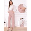 INSPIRE CHIC Women's Casual Office Adjustable Straps Wide Leg Jumpsuits - 2 of 4