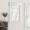 Ellis Curtain Home Classic Narrow Ruffle Rod Pocket Valance, White - 3 of 4