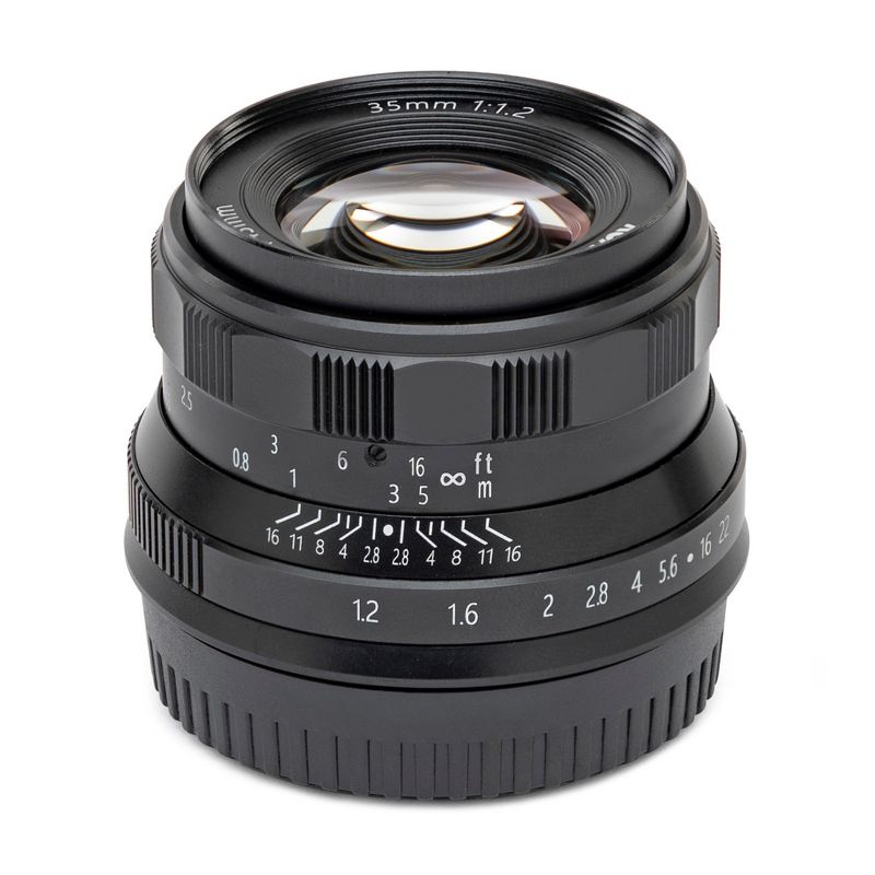 Koah Artisans Series 35mm f/1.2 Manual Focus Lens for Fujifilm FX (Black), 1 of 4