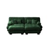 Aukfa Oversized  Sofa ,Chenille Comfy Cloud Couch with 2 Lumbar Pillows 2 Throw Pillows for Living Room,Green - 2 of 4