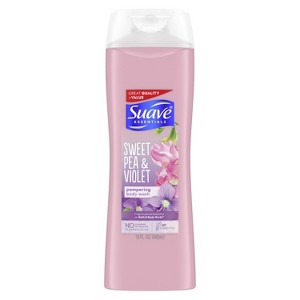 Suave Essentials Body Wash Sweet Pea and Violet, 15 oz - 1 of 3
