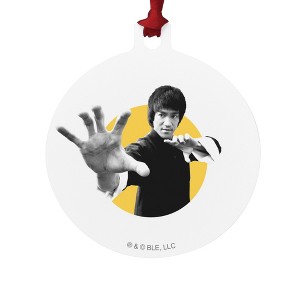 Bruce Lee Walk On Aluminum Holiday Christmas Tree Ornament  3.0" (7.6 cm) x 3.37" (8.6 cm) - 1 of 4
