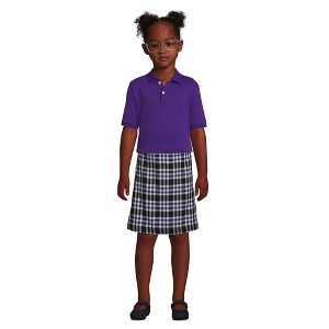 Lands' End School Uniform Kids Short Sleeve Interlock Polo Shirt - 1 of 4