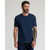 Men's Navy Classic Pima Crew - True Classic - 4 of 4