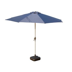 Mondawe 10 FT Patio Umbrella, Outdoor Table Umbrella with Push Button Tilt and Crank, Waterproof Market Umbrella with 8 Sturdy Ribs - 1 of 4