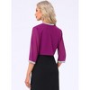INSPIRE CHIC Women's Open Front Sequin Long Sleeve Shrug Sweaters - 4 of 4
