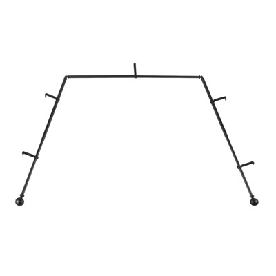 TWOPAGES Jaylon Collection Bay Window Curtain Rod 59-106 Inches Length