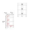 FONTOI End Table Corner Three Tier Shelf Table Modern Storage Accent Side Table with Tray Top for Living Room or Bedroom, White, 15.2"*15.2"*31.7" - 4 of 4