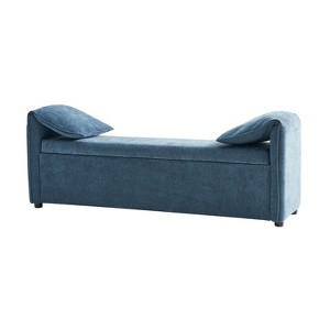 Rafael Storage Bench With Ample Storage Space | ARTFUL LIVING DESIGN-Navy - 1 of 4