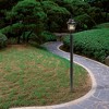 John Timberland Bellagio Vintage Rustic Outdoor Post Light Textured Black 24 1/2" Clear Hammered Glass for Exterior Barn Deck Post Light House Porch - 4 of 4