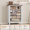 5 Drawer Dresser, 41.3" Tall Vertical Dresser with Storage Freestanding, Wooden Closet Storage Chest - 4 of 4