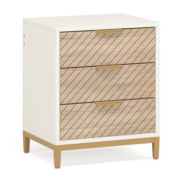 Tribesigns Wooden 3 Drawers Nightstand
