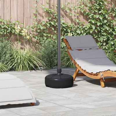 vidaXL Umbrella Base Black HDPE Plastic Standard Umbrella Base Round