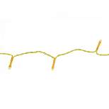 Penn 20 Amber Battery Operated Wide Angle Christmas Lights - 6.4 ft Yellow Wire