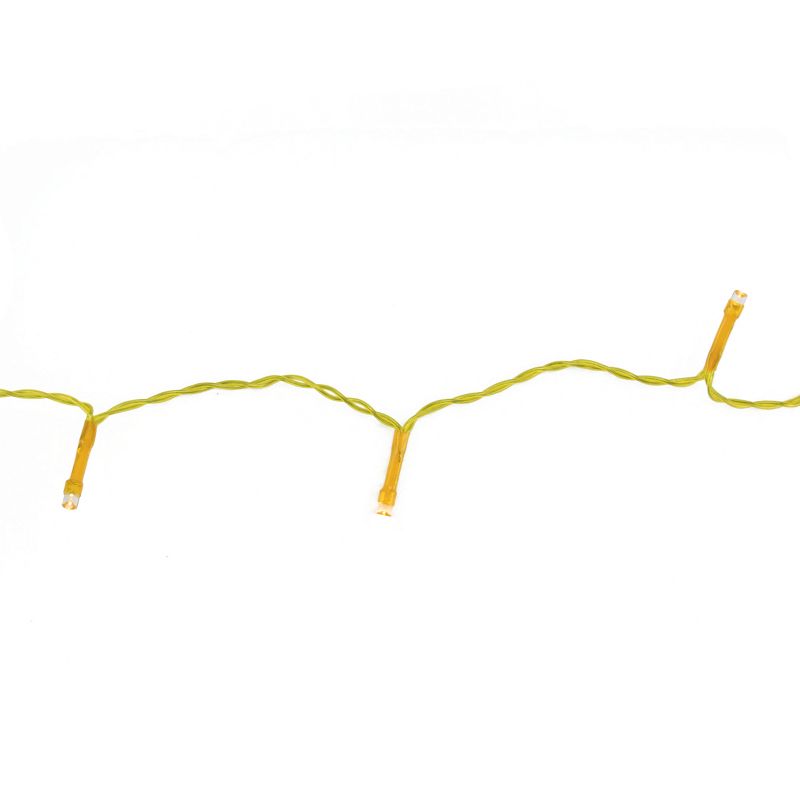 Penn 20 Amber Battery Operated Wide Angle Christmas Lights - 6.4 ft Yellow Wire, 1 of 3