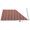 vidaXL Fence Panel WPC 37.4 in.x(41.3 in.-70.9 in.) Brown - 3 of 4