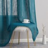 HLC.ME Abbey Faux Linen Textured Semi Sheer Privacy Light Filtering Window Grommet Thick Curtain Panels, Set of 2 - 4 of 4
