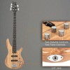 Karl Home GIB 5 String Electric Bass Guitar Full Size SS Pick-up Burlywood - 3 of 4