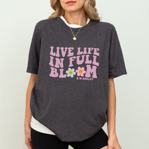 Simply Sage Market S.W.Smiley Live Life in Full Bloom Smiley Short Sleeve Tee - 1 of 4