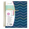 Blue Sky Livewell Weekly/Monthly Spiral Coil Planner 7x9 Laminated Lynnie Navy Waves - 3 of 4