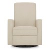Evolur Raleigh Upholstered Plush Seating Glider Swivel, Glider For Nursery In Light Sand - 2 of 4