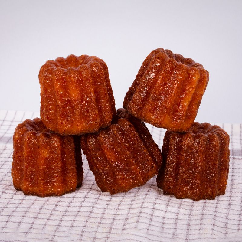 Darware Copper Canelé Pastry Molds; 2in Bordeaux French Custard Cannelés Cake Traditional Pastry Baking Molds, 5 of 9