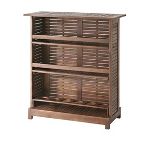Riviera Acacia Wood Bar - Rich Mahogany - Christopher Knight Home: Outdoor Entertaining, Storage Shelves - 1 of 4