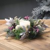 17"H Sullivans Mixed Ball Pine Christmas Mini Wreath, Multicolored - 3 of 3