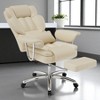 Mshliw Executive Office Chair with Footrest, 500lbs PU Leather Reclining Chair, High Back Ergonomic Desk Chair for Home Office - 3 of 4