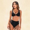 Women's Openwork Underwire High-Rise Bikini Set for Beach Vacation - Cupshe - 2 of 4