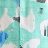 Campus Sutra Men Men's EcoLiva Mint Green Abstract Strokes Shirt - 4 of 4
