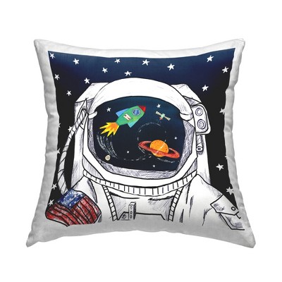 Stupell Industries US Astronaut Outer Space Galaxy Reflection