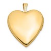 Black Bow Jewelry 20mm I Love You Diamond Heart Locket in 14k Yellow Gold - 3 of 4