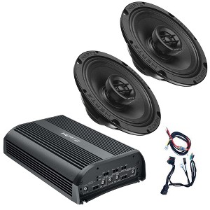 Hertz HSP1 Plug and Play Front Speaker Kit includes: SP4.900 amp SX 165 NEO Coax Speakers and HTHP14 T-Power Harness - 1 of 3