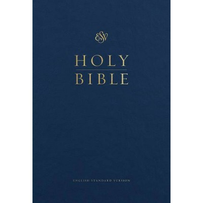 ESV Pew and Worship Bible, Large Print (Blue) - (Hardcover)