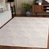 Milos MLO114 Power Loomed Indoor/Outdoor Area Rug - Ivory - 6'7"x6'7"- Safavieh - 2 of 4