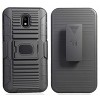 Nakedcellphone Combo for Samsung Galaxy J7 2018 (Star/Refine/Aero) - Ring Grip/Stand Case and Belt Clip Holster - Black - 2 of 4