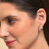 SOHI Women's White  Butterfly Stud Earrings - 3 of 3