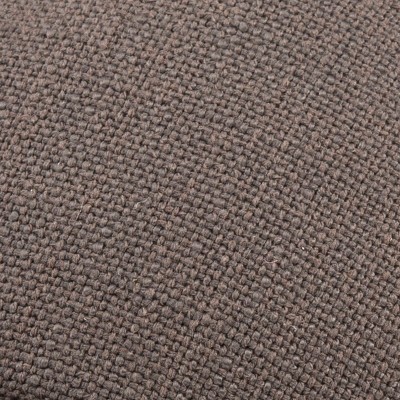 Amelia Gray Tufted Round Storage Ottoman with Oak Legs