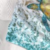 Boersma Sea Turtle Flannel Blanket Modern Coastal Ocean Beach Swirls Throw Blanket Super Soft Lightweight Blue Ocean Animal Blanket 30"x40" - 4 of 4
