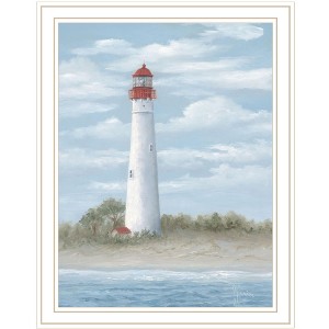HomeRoots Cape May Light White Framed Print Wall Art - 1 of 4