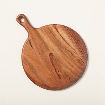 10" Round Wooden Paddle Serving Board - Hearth & Hand™ with Magnolia" "