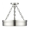 Anders LED Semi-Flush Mount Ceiling Light - 15" Steel Fixture with Alabaster Diffuser - 4 of 4