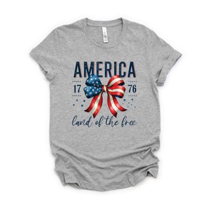 Simply Sage Market Coquette America Land Of The Free Short Sleeve Tee - 1 of 4