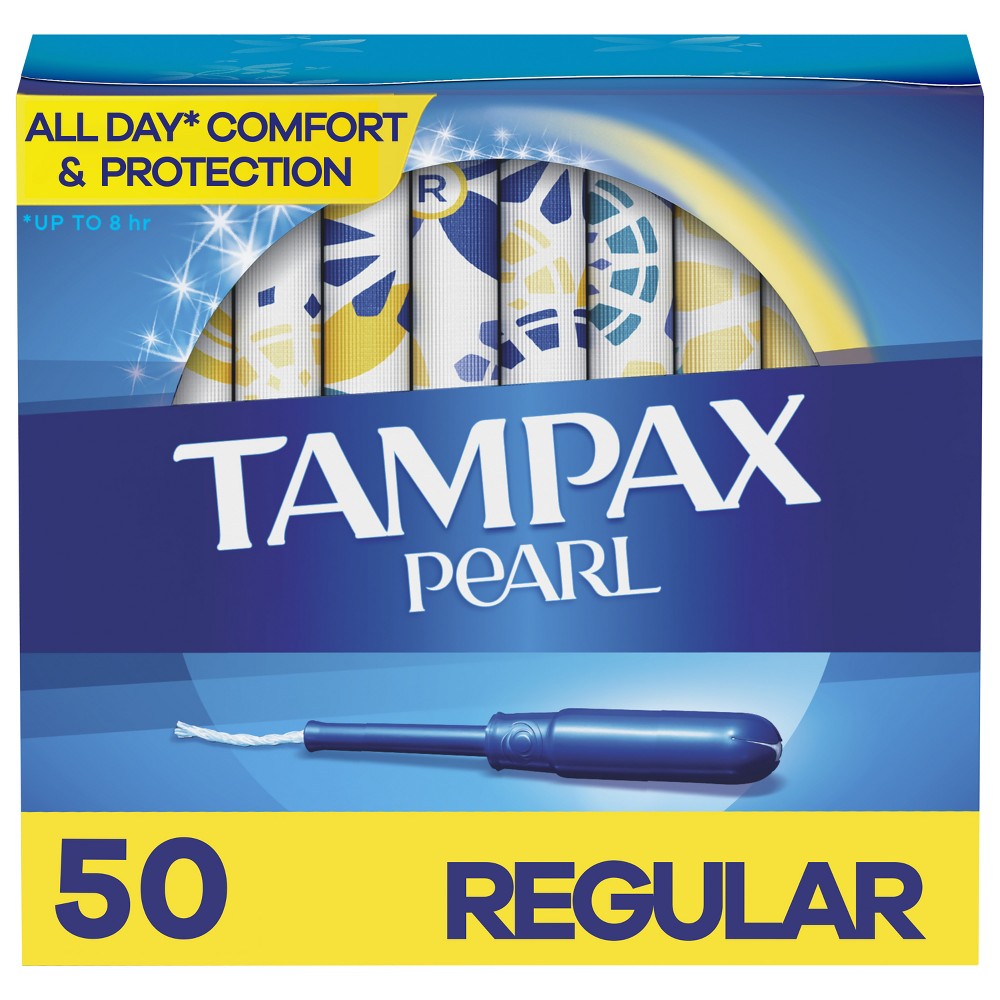 Photos - Menstrual Pads Tampax Pearl Tampons Regular Absorbency with LeakGuard Braid - Unscented 