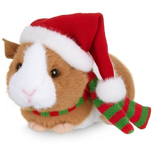 Bearington Jolly Ginny The Guinea Pig Christmas Plush, 8 Inch Guinea Pig Stuffed Animal, Christmas Stuffy Gift for Kids - 1 of 4