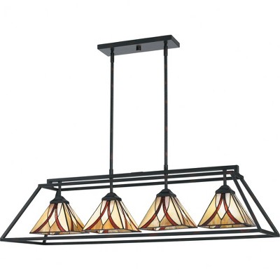 Quoizel Lighting Asheville 4 - Light Island Pendant Light in  Valiant Bronze