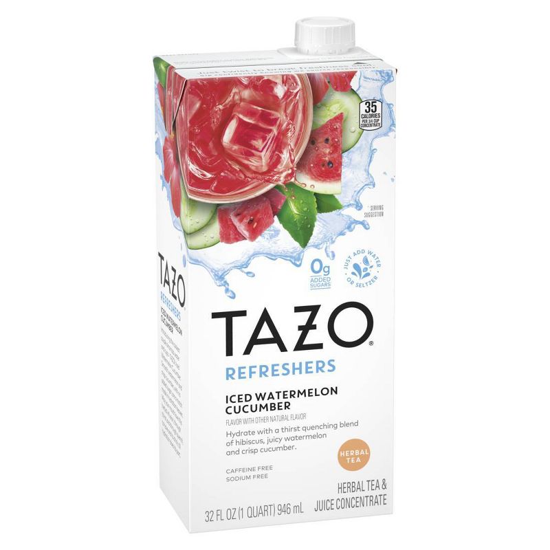 Tazo Refreshers Iced Watermelon Cucumber Iced Tea Concentrate - 32 fl oz, 4 of 9