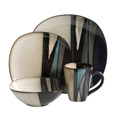 Gibson Elite Althea Multicolor Ceramic 16-Piece Dinnerware Set